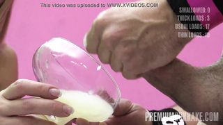 Eva swallows 71 huge mouthful cumshots