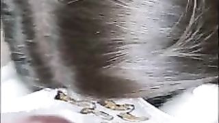 white skinny girl with dildo and sucking