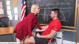 Professor gets naughty in the classroom