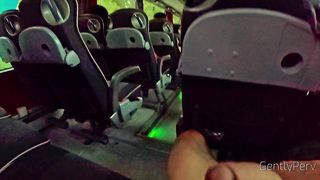 PUBLIC BUS ADVENTURE: I show my hard cock to a porny cutie lady...she can't resist.