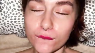 Night porn from a couple and facial cumshot KleoModel