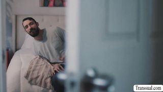 Playful TS toyed and analed by neighbor