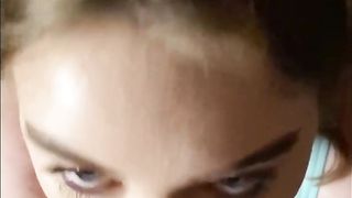 Ava Grace web cam her first blowjob