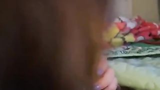 AvaGraceee Quick Blow Job by my Hot girlfriend before bed