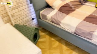 STEPMOM Alina Rai stuck under the bed.