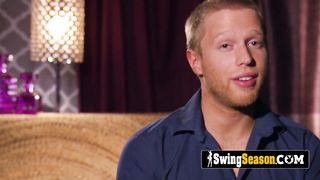 Booty massage during a hot and messy swinger orgy.