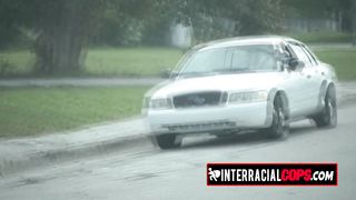 Black stud is banging two slutty MILFs