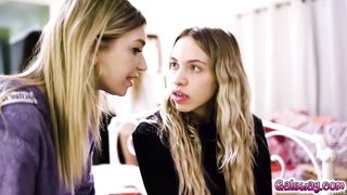 Khloe gives in for a slumber party