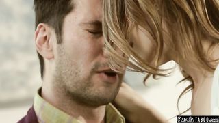 Teen stepdaughter seducing her stepdad