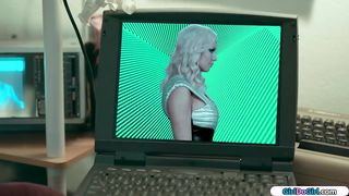 Two horny tech nerds created a sex milf