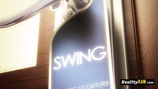 Sexy games between horny swingers