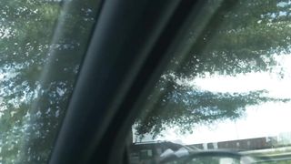 An interracial deep throat under the sun