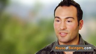 Hot brunette is getting licked and touch