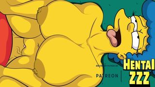 MARGE ENJOYS BART'S COCK