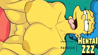 MARGE ENJOYS BART'S COCK