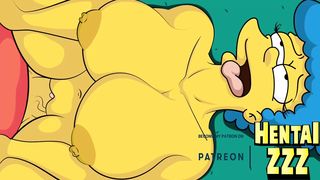 MARGE ENJOYS BART'S COCK