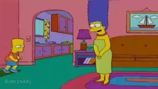 Marge Simpson receives a big load