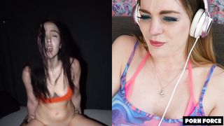 Carly Rae Summers Reacts to ROUGH POWER FUCK MAKES HER BRAIN MELT