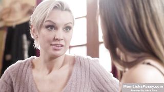 Asian teen gives stepmom a birthday sex