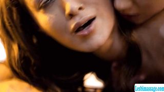 2 hot babes oiled and licked their pussies