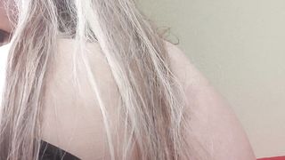 Susi wearing black latex