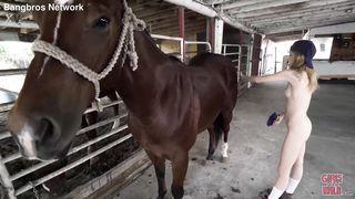 Bangbros Network Kristy May & A Big Black Dildo