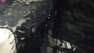 blonde skinny girl came to watch netflix