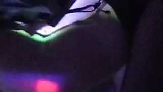 blonde skinny girl came to watch netflix