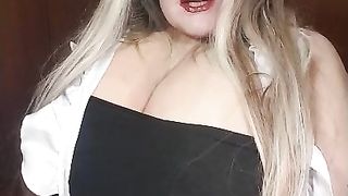 See nasty roomaid fucking with toy