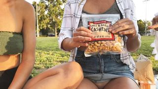 Porn Picnic in the park with friends