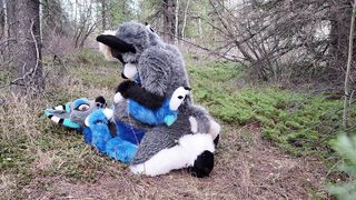Horny furries fuck in the wild
