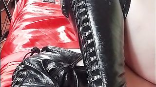 I wear my black leatherboots for you