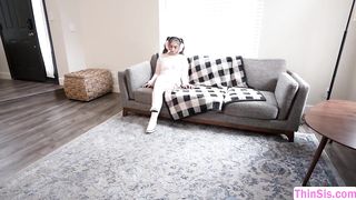 Stepbro fucks masturbating teen stepsis