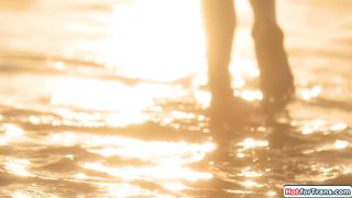 Shemale Tori Easton licks Charlotte Sins