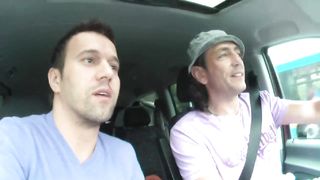 Porn Babe Huge Sexy Tits Threesome Sex In Garage