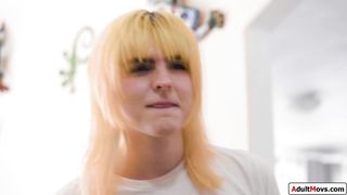 Trans and roommate fuck busty neighbor