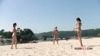Breathtaking nude beach girl