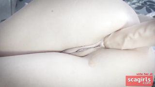 She was dripping with juice from double penetration in anal and pussy - org