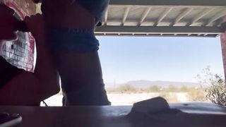 Outside no handed interracial BBC deepthroat