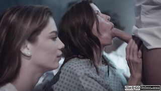 Psychiatric patient fucked in threesome