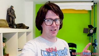 Nerd Pervert porn video Myla Elyse suking dick