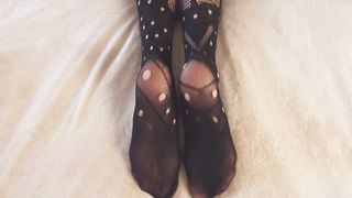 Eva Myst cum on hairy pussy