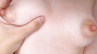 jumped on her leg and let's rub my pussy until orgasm, jerking a hairy peni