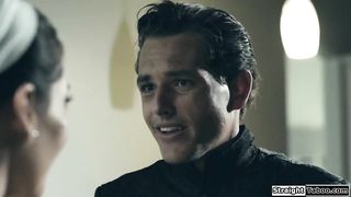 Programmed teen obeys and sucks a cock