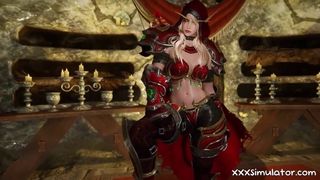 3D Blonde Fantasy Game Girl Animation Sex