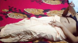 Girl masturbates while watching a sex video. Please, I can not wait