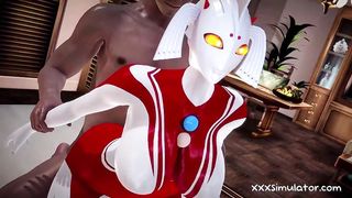 Ultrawoman Bearhug 3D Gameplay Animation