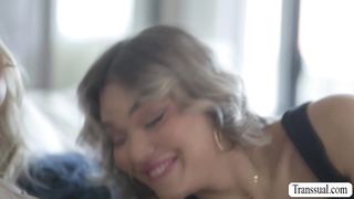 Rich TS Emma Rose fucks Chanel Camryn