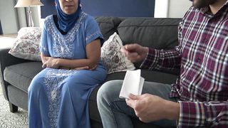 Muslim woman gives rimjob during job interview