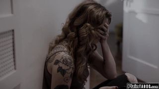 Small tits latina is throatfucked rough